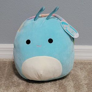 Squishmallow Sid the Snail 12 inch Blue with Rainbow Tie-Dye Shell New with Tags